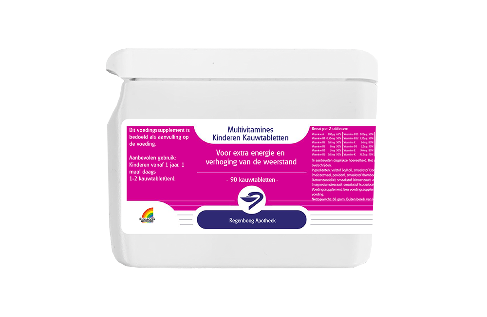 Weerkaatsing In detail toetje Multivitamines en Mineralen Kinderen90 kauwtabletten - Vitamines  Supplementen en Mineralen
