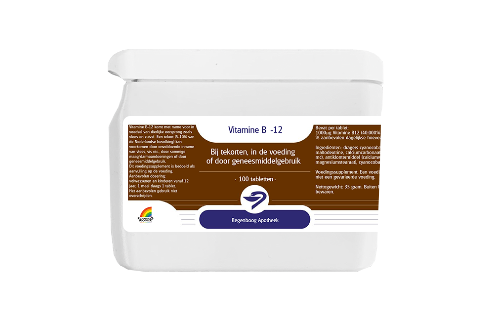 Baars Mijnenveld Premisse Vitamine B-12100 tabletten - Vitamines Supplementen en Mineralen