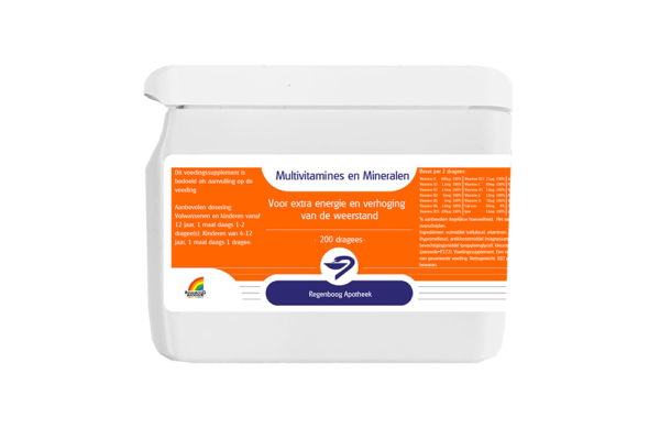 Multivitamines en Mineralen - 200 dragees